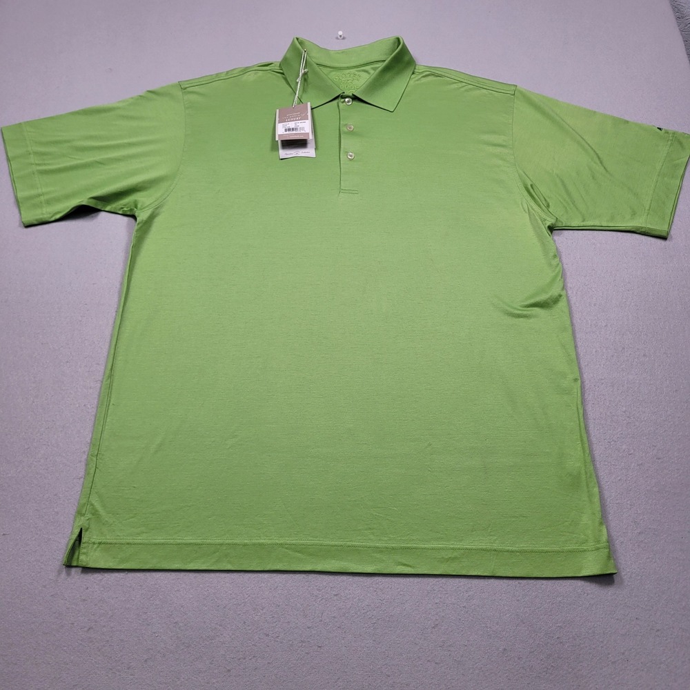Cutter & Buck Signature Collection Mens Polo Shirt Green XL MCK05396